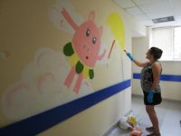 2019_0722-Tiflis_Kinderkrankenhaus_Malaktion